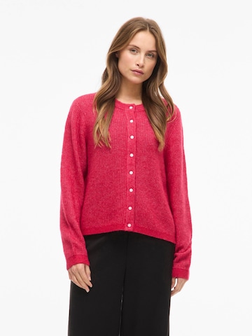 VILA Knit Cardigan 'VILory' in Pink: front