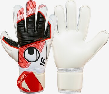 UHLSPORT Athletic Gloves in Red: front