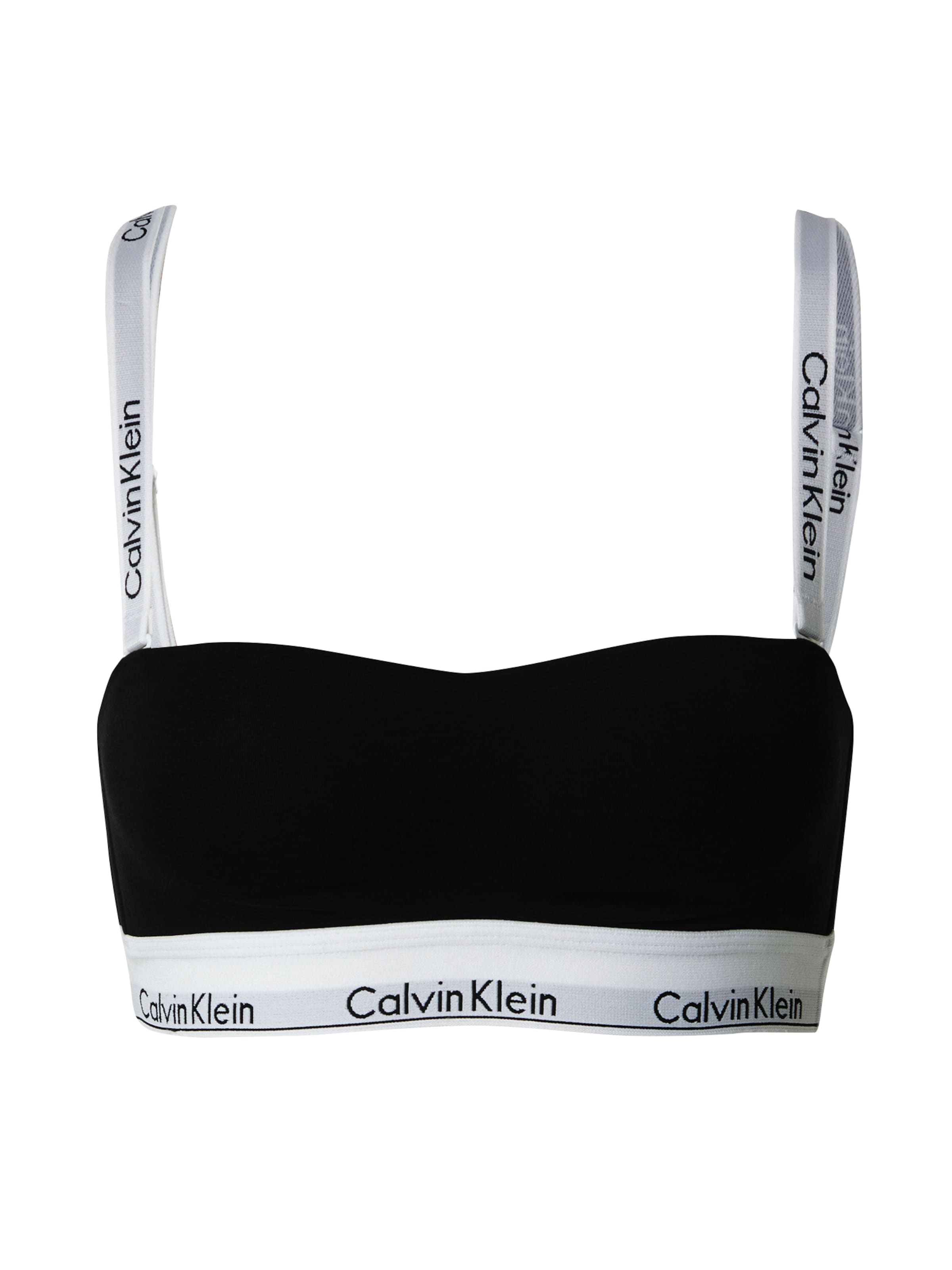 Calvin Klein Underwear Bygelfri Behå i svart: framsida