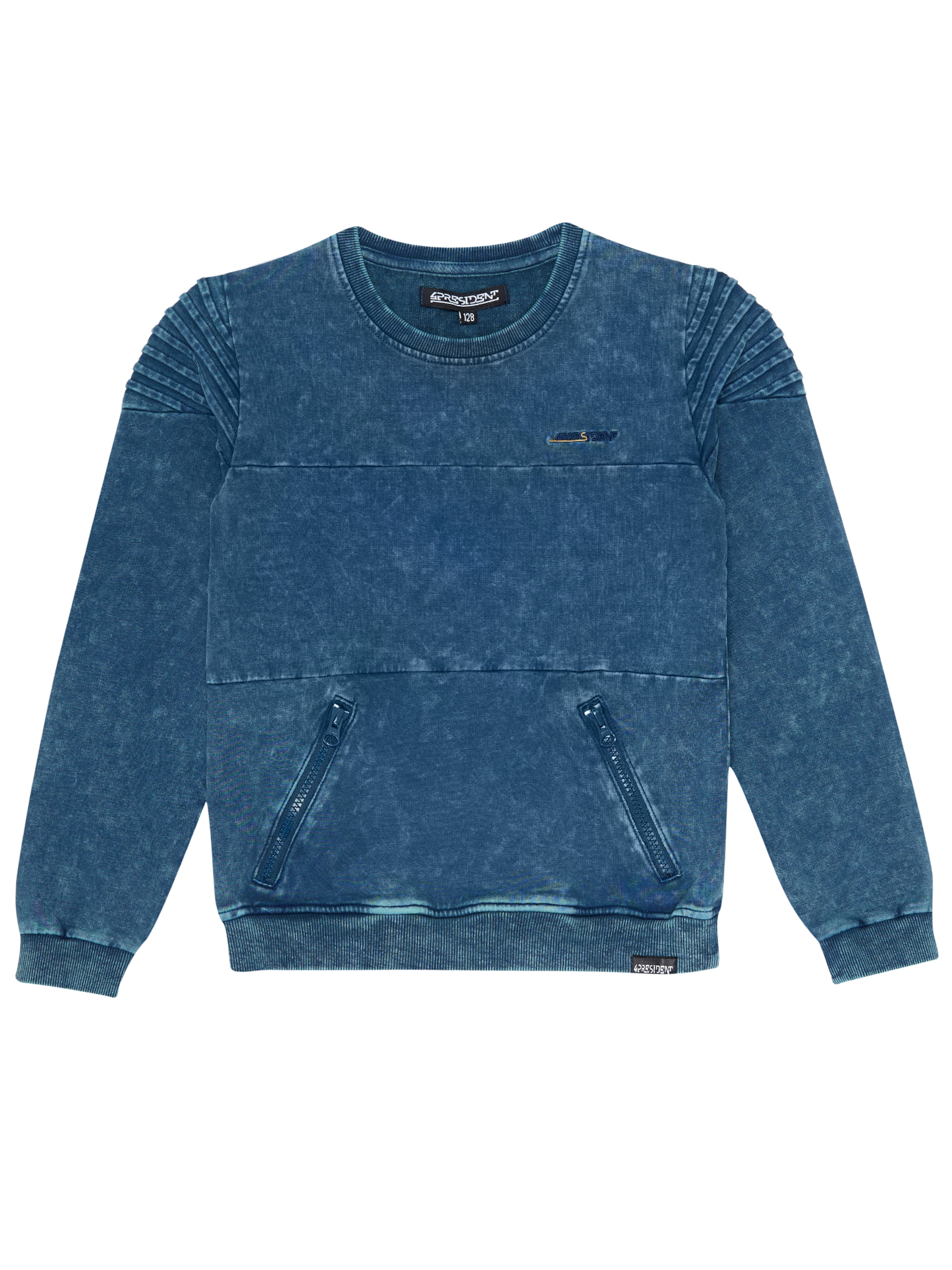 4PRESIDENT Sweatshirt 'Nick' in Blue: front