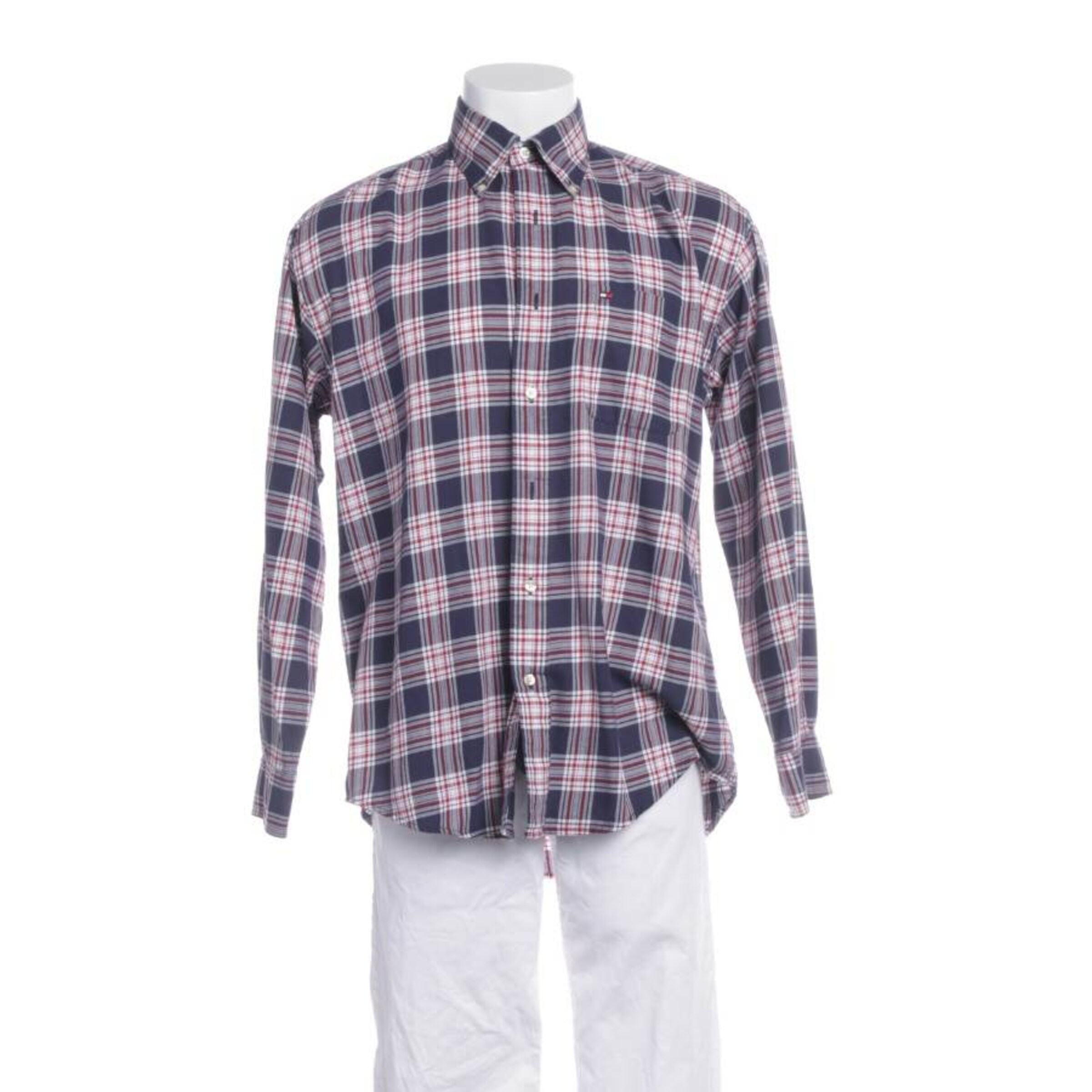 TOMMY HILFIGER Button Up Shirt in M in Mixed colors: front