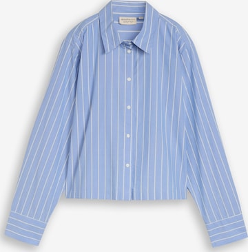 TOM TAILOR DENIM Blouse in Blauw: voorkant