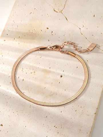 Hey Happiness Armband 'Serpent Flat' in Goud