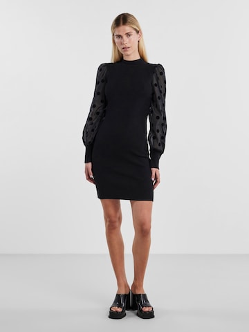 Y.A.S Knit dress 'DOTME' in Black