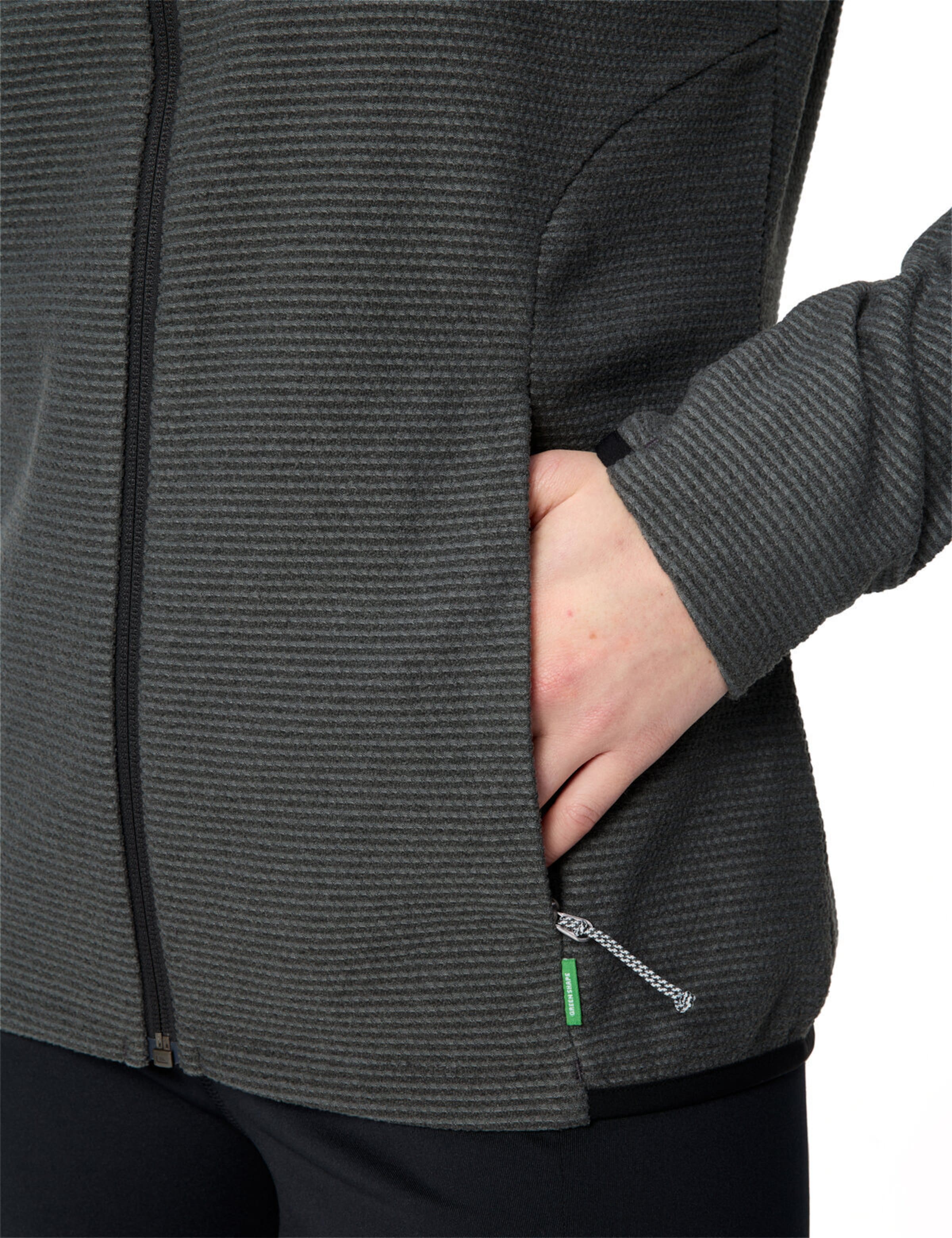 VAUDE Functionele fleece jas 'Strathcona' in Grijs