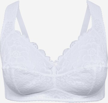 SHEEGO T-shirt Bra in White: front