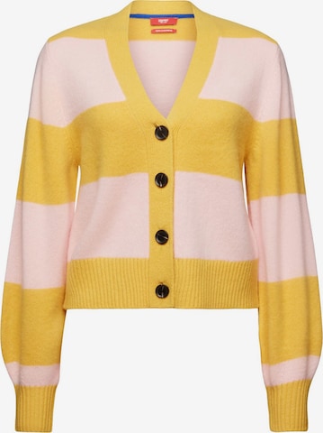 Cardigan ESPRIT en jaune : devant