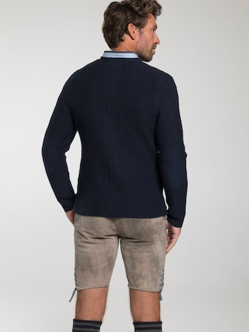 SPIETH & WENSKY Knit cardigan 'Gent' in Blue