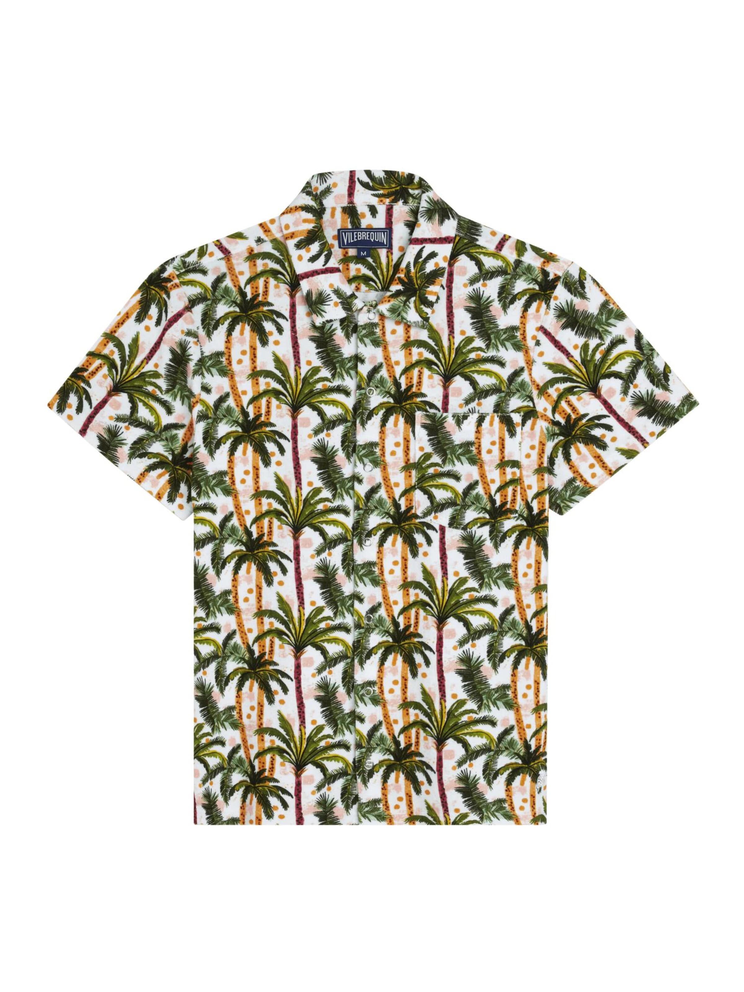 Coupe regular Chemise Vilebrequin en blanc : devant