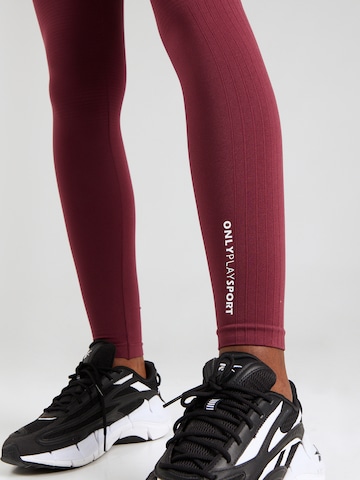 ONLY PLAY Slim fit Workout Pants 'ROOB' in Red