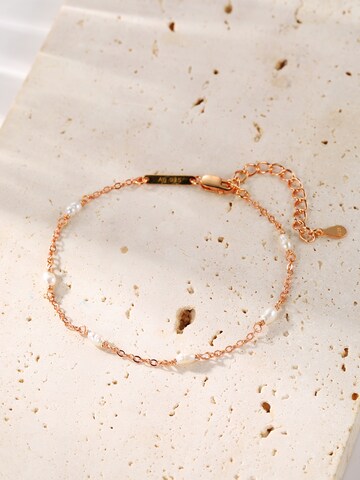 Braccialetto 'Pearl Line' di Hey Happiness in oro