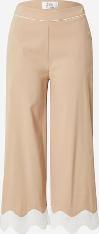 Katy Perry exclusive for ABOUT YOU Boot cut Trousers 'Nora' in Beige: front