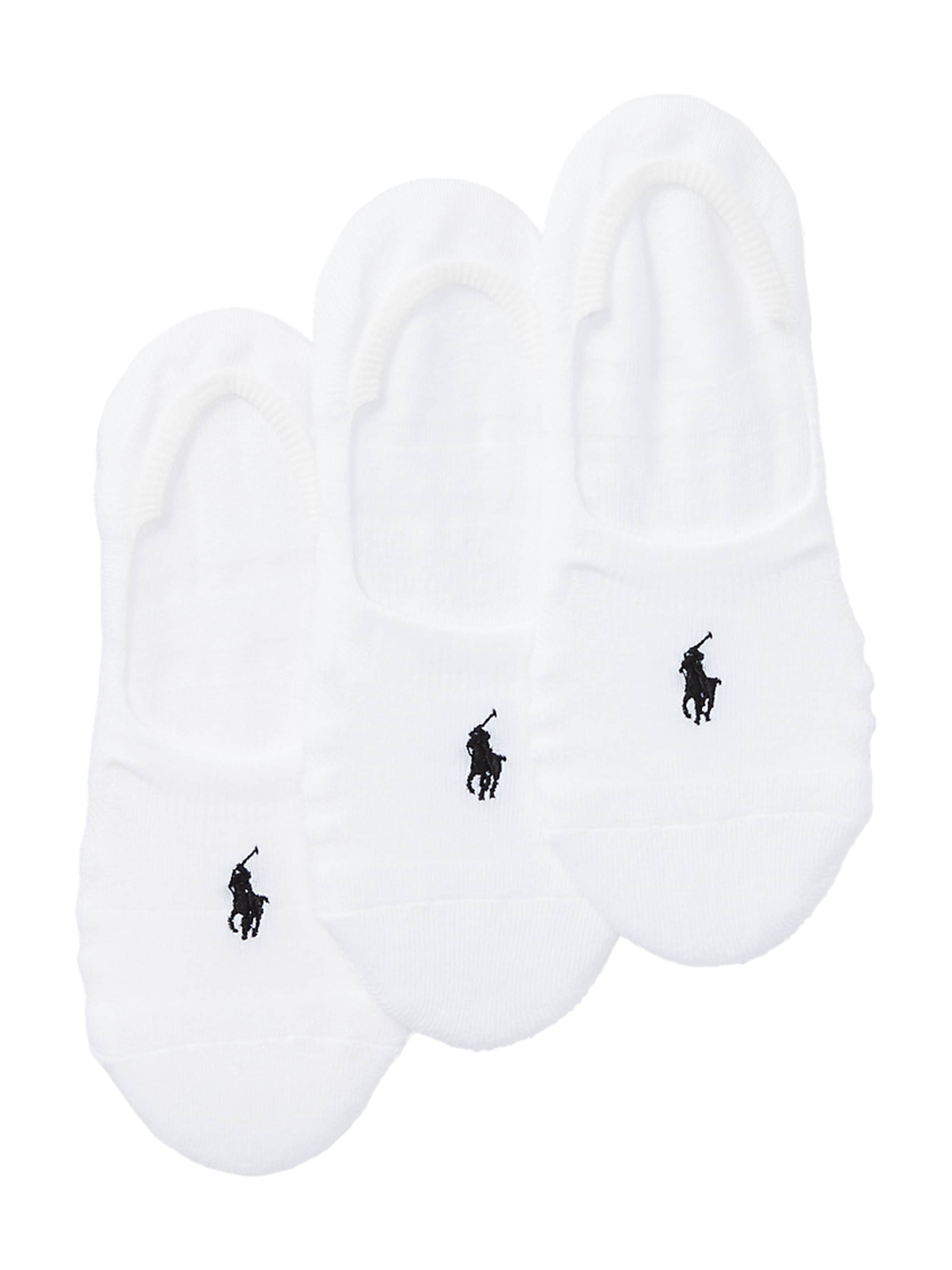 Polo Ralph Lauren Ankle Socks in White: front