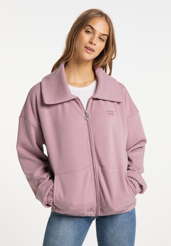 Veste de survêtement MYMO en rose : devant