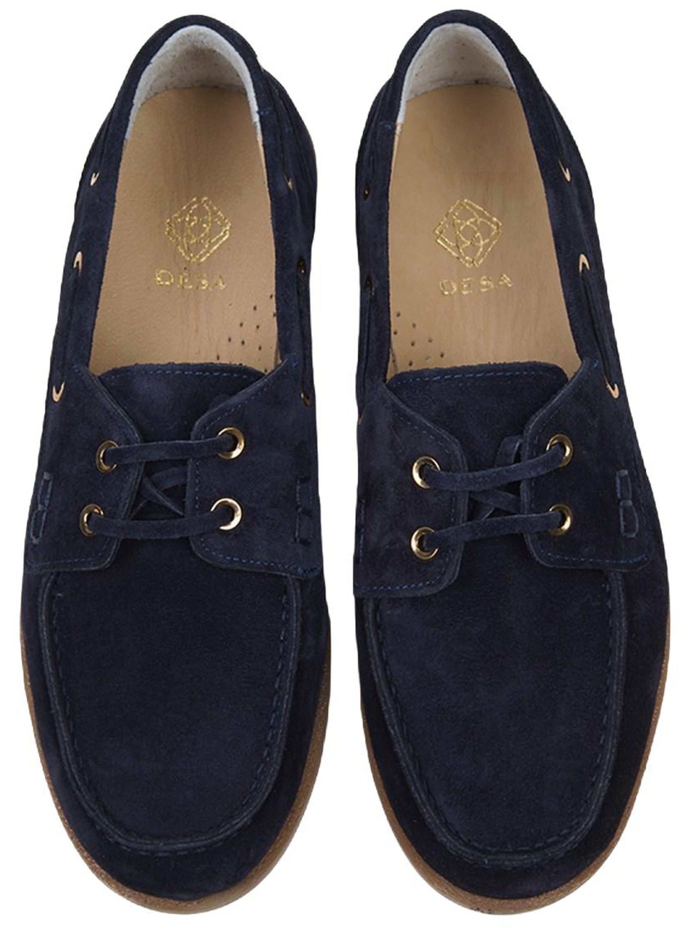 Desa Mocassins 'Slipper' in Blauw