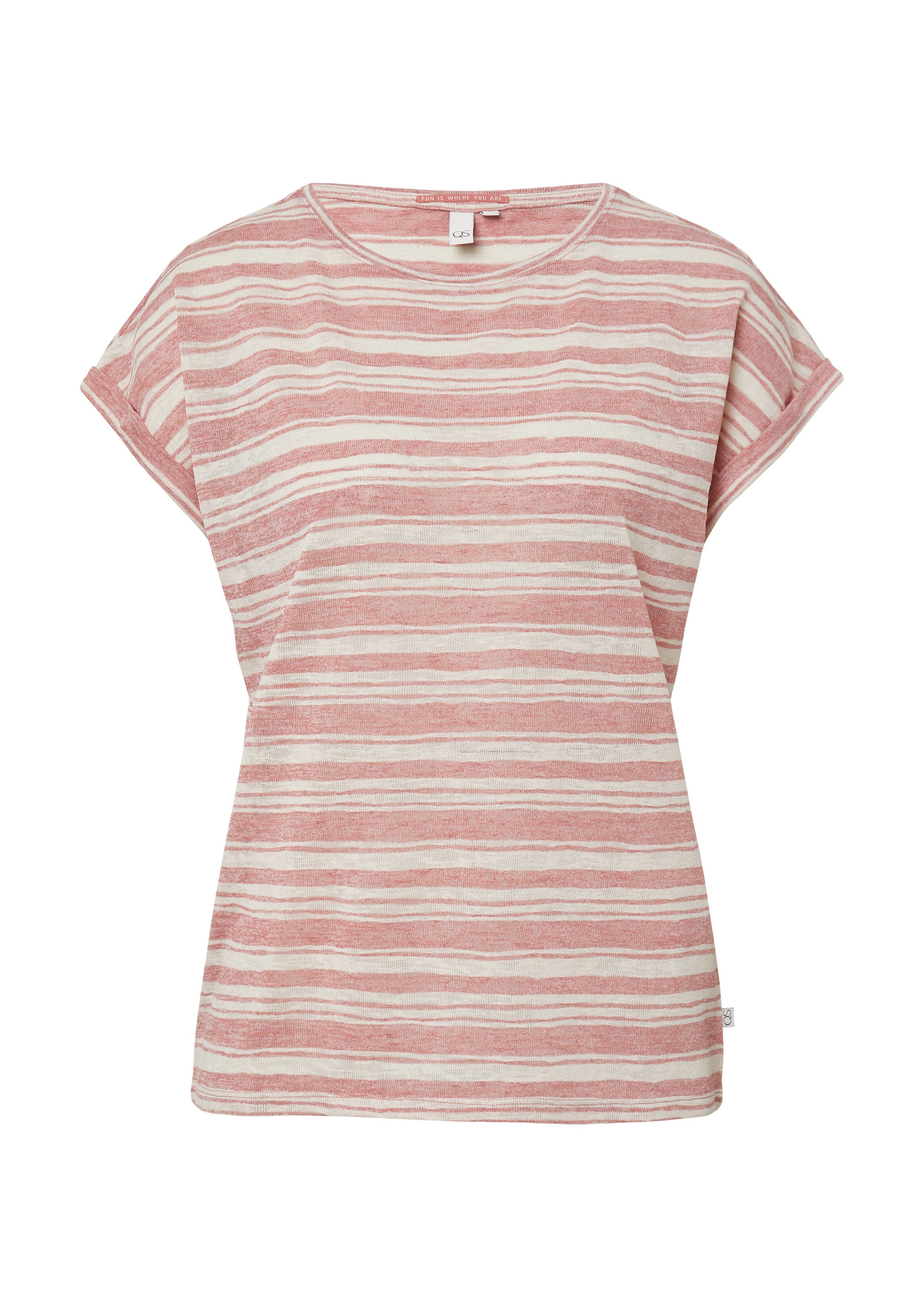 QS T-Shirt in Orange: Vorderseite