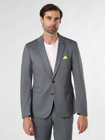 Coupe slim Veste de costume 'Brixdon' Finshley & Harding London en bleu : devant