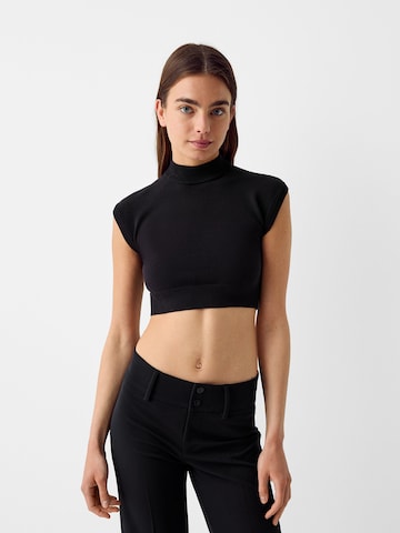 Bershka Sweater in Black: front