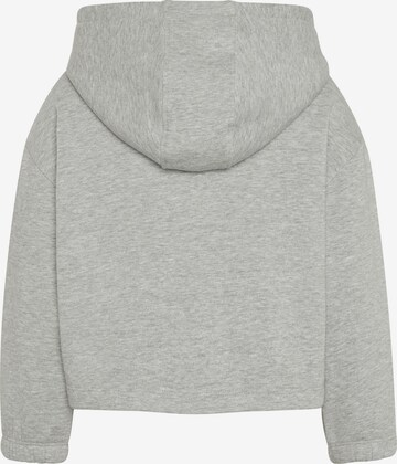 emoji Zip-Up Hoodie in Grey