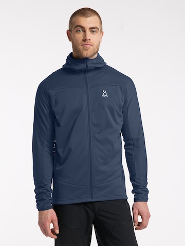 Haglöfs Athletic Fleece Jacket 'Frost Mid' in Blue: front