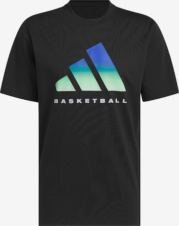 juoda ADIDAS SPORTSWEAR Sportiniai marškinėliai: priekis