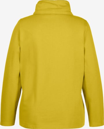 Ulla Popken Zip-Up Hoodie in Yellow