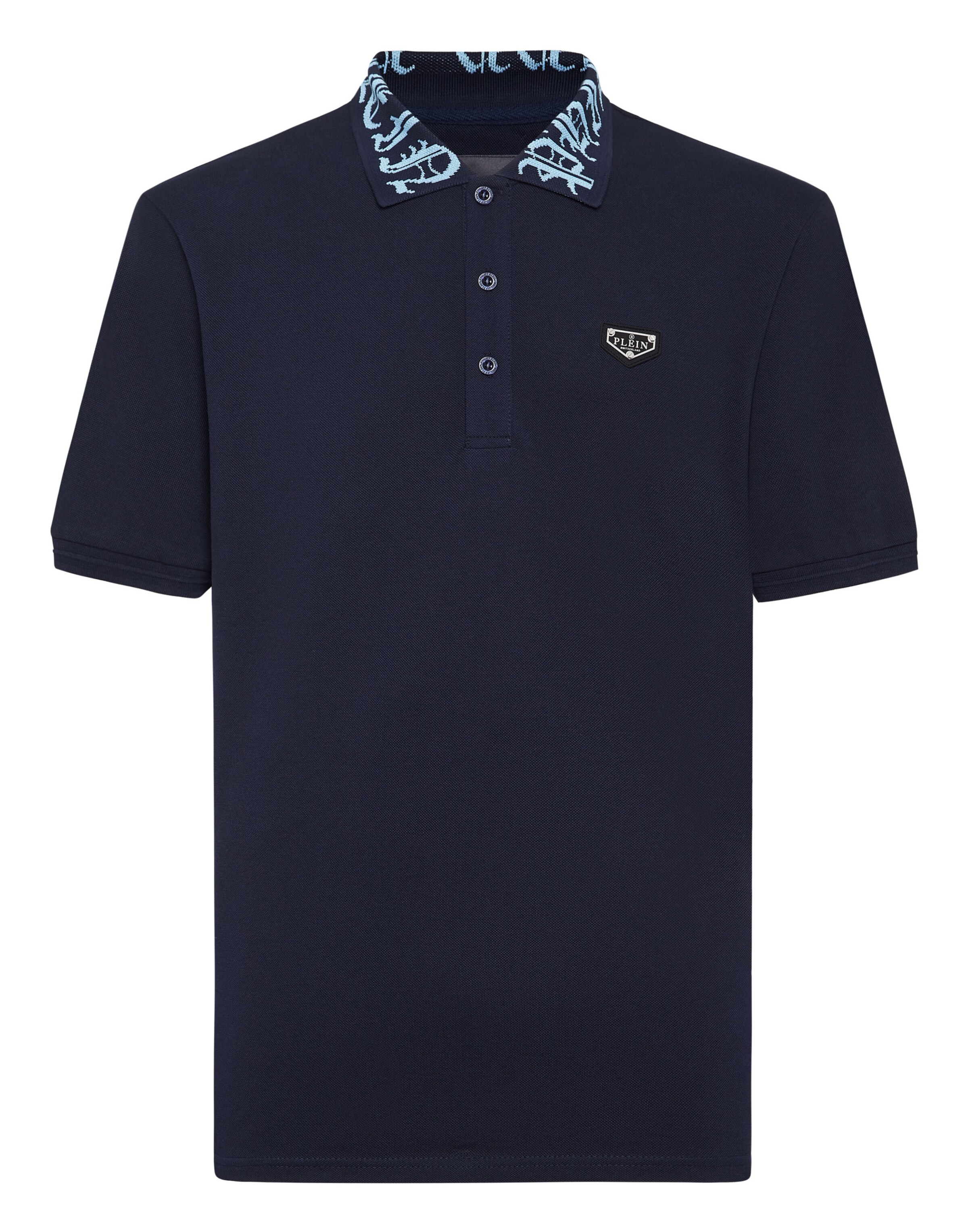 Philipp Plein T-Shirt 'Gothic Plein' en bleu clair / bleu foncé, Vue avec produit