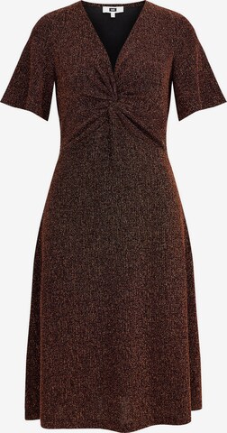 WE Fashion Dress in Brown: front