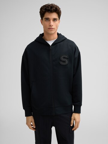 STRELLSON Sweat jacket ' Roko ' in Black: front