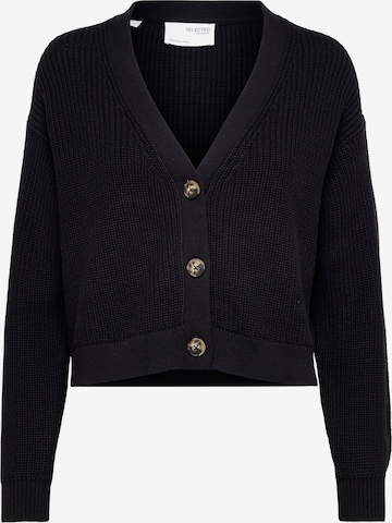 Cardigan 'SINNA' SELECTED FEMME en noir : devant