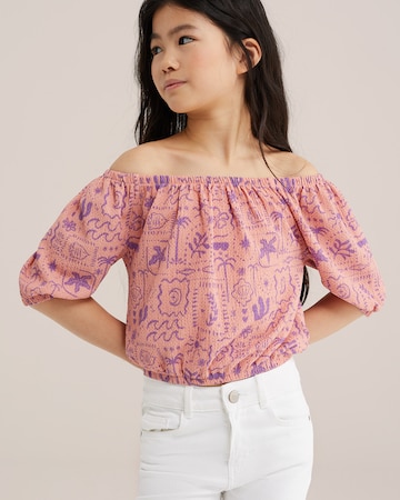WE Fashion - Camiseta en rosa: frente