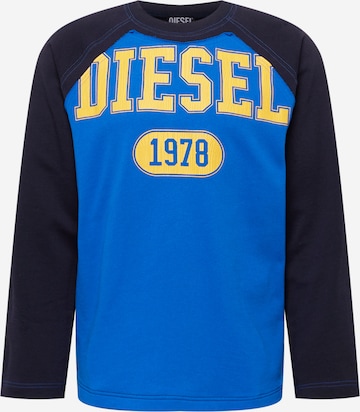 DIESEL Sweatshirt 'RAGLEN' in Blauw: voorkant