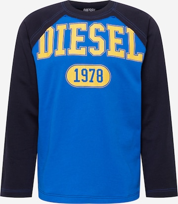 DIESEL Sweatshirt 'RAGLEN' in Blue: front