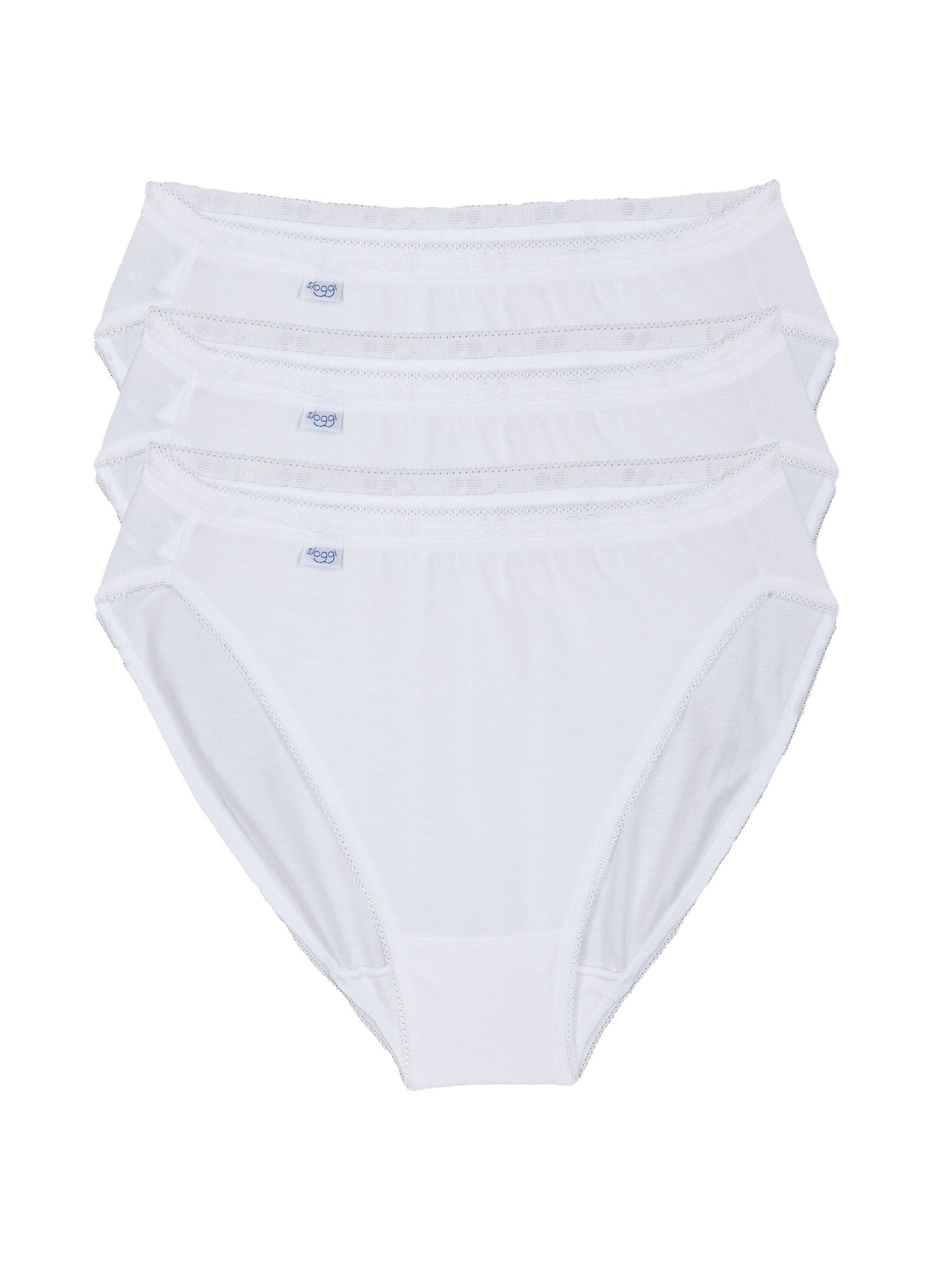 SLOGGI Tai-Slip ' Basic+ 3P ' in Weiß: Vorderseite