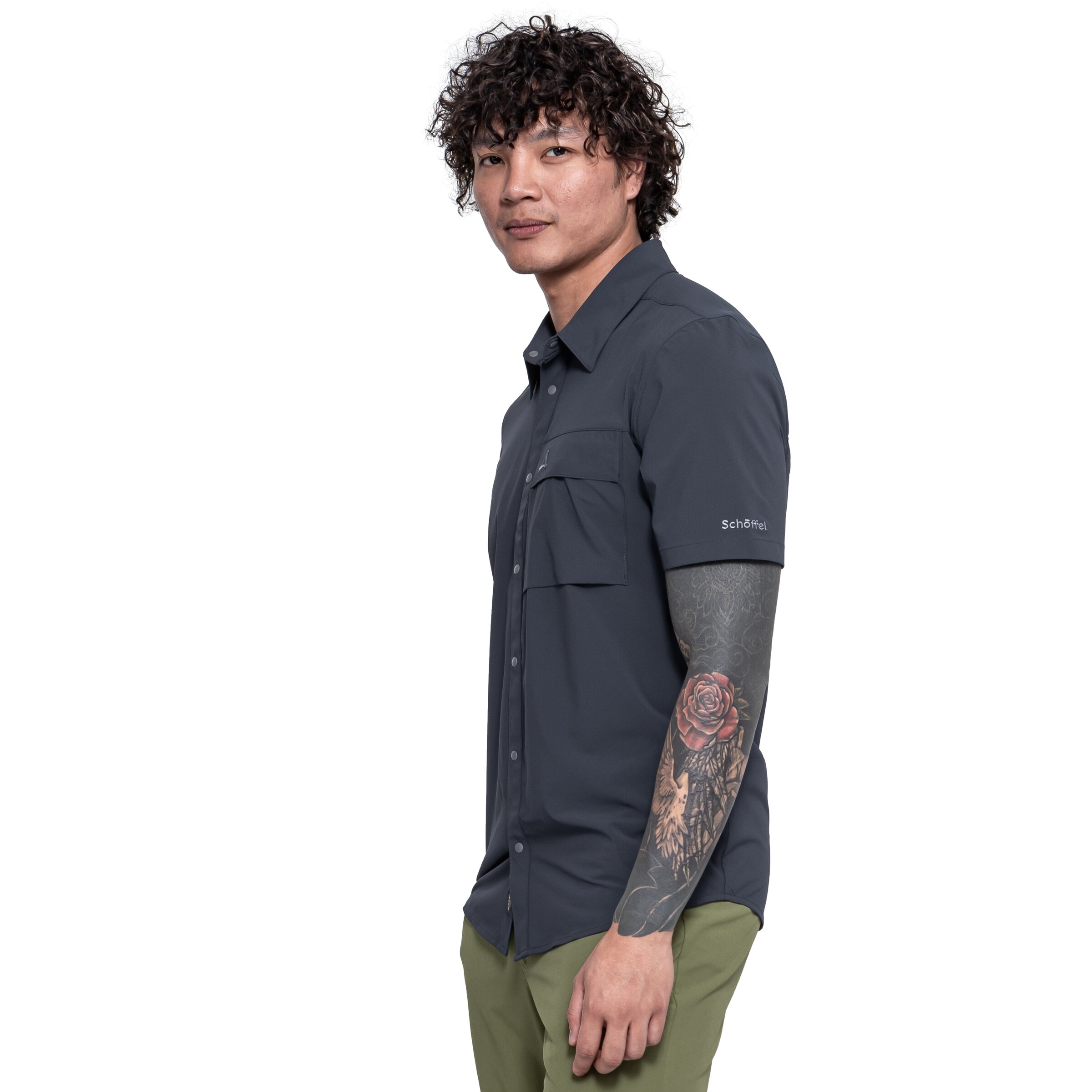 Coupe regular Chemise fonctionnelle Schöffel en bleu