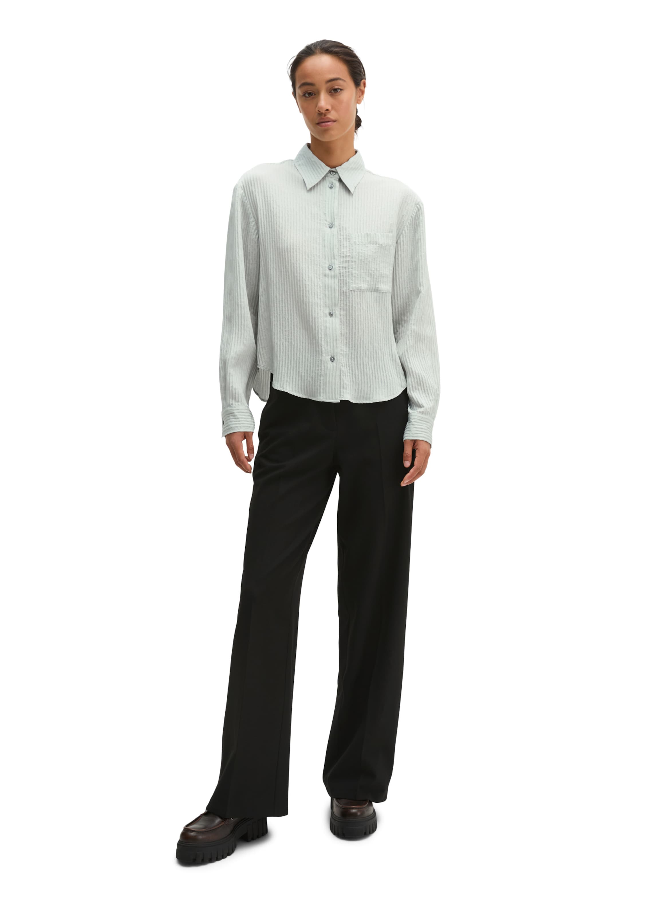 Marc O'Polo Bluse in Grau: Vorderseite