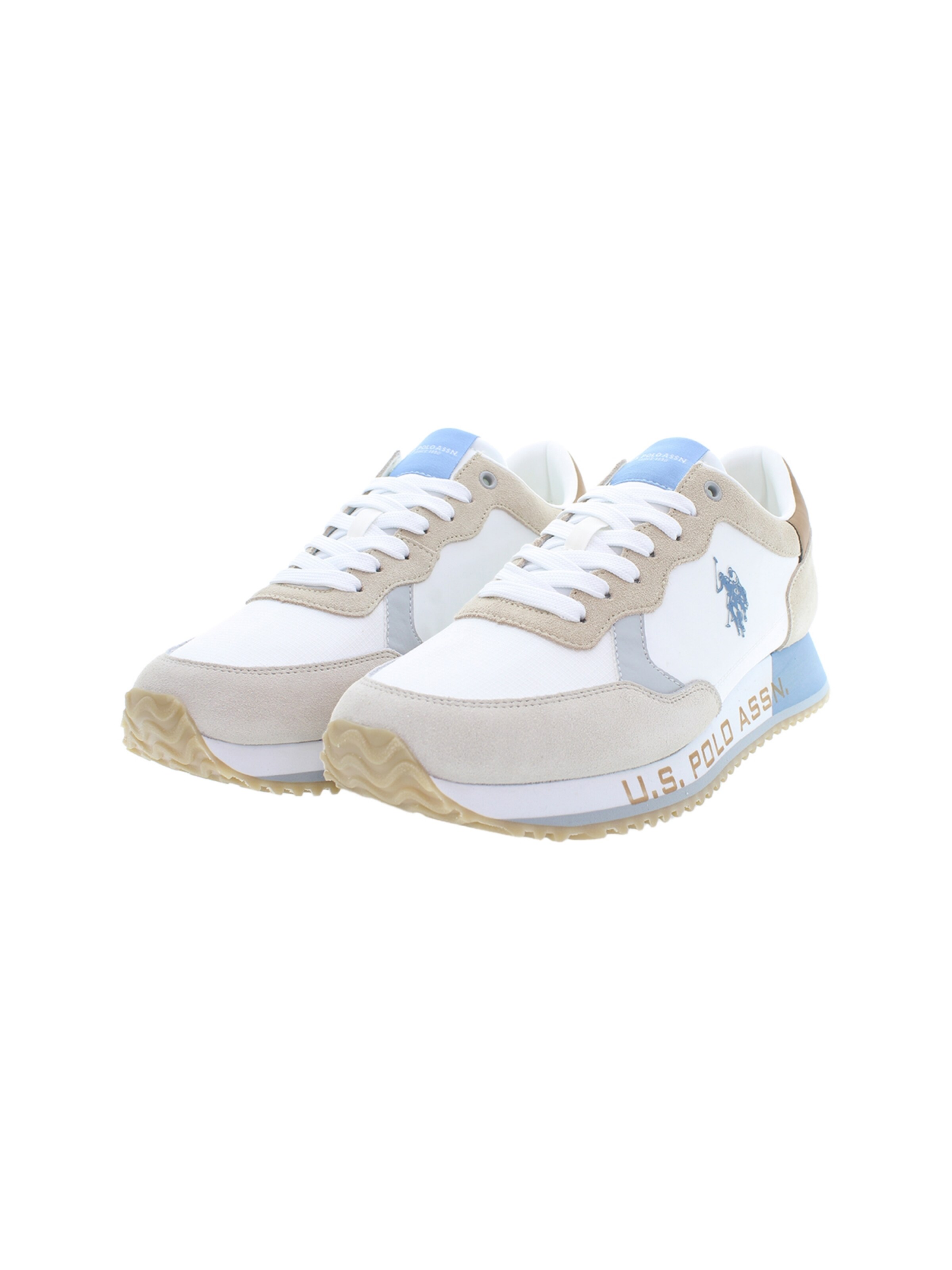 Baskets basses 'Cleef' U.S. POLO ASSN. en blanc