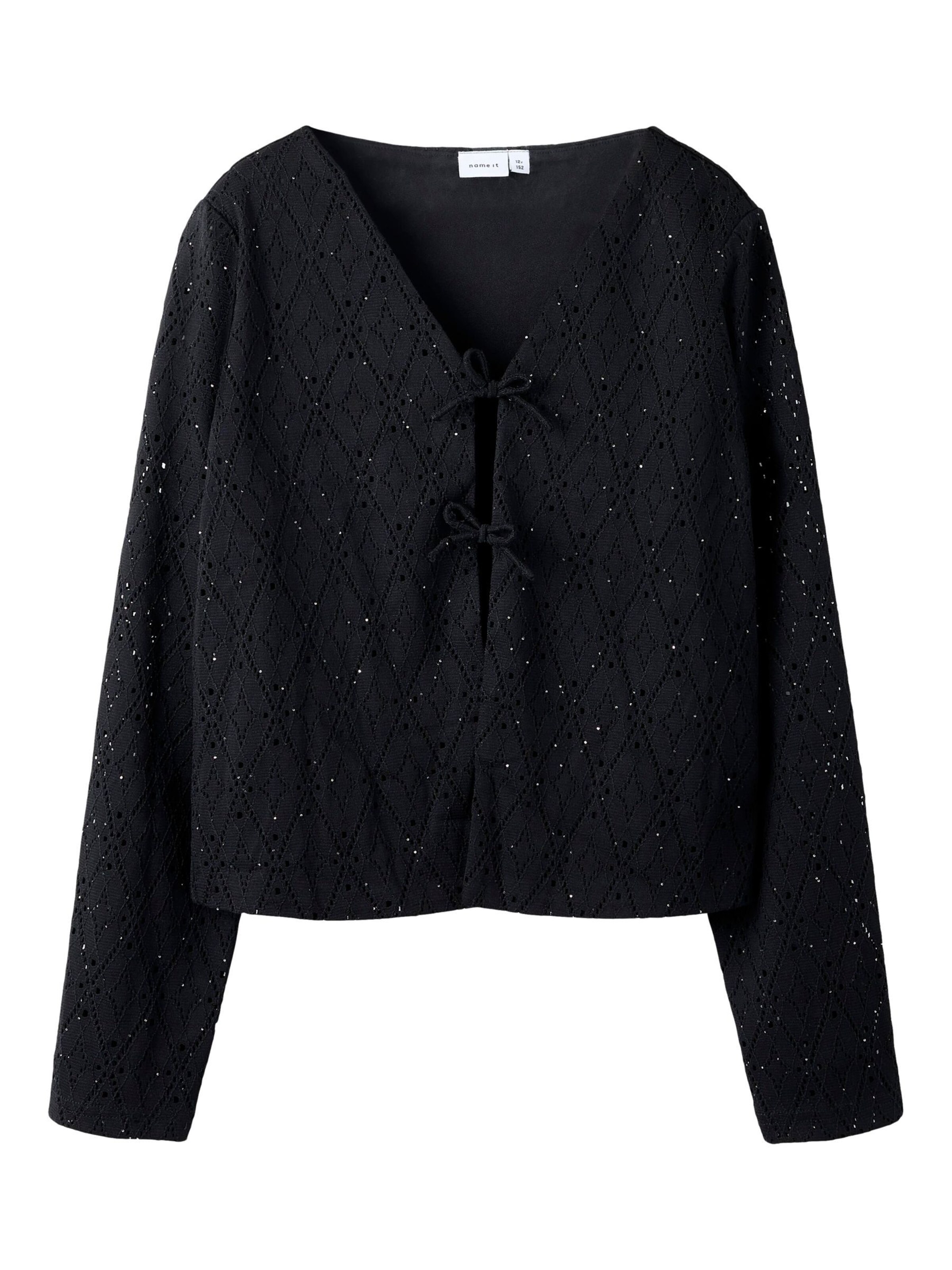 NAME IT - Cárdigan en negro: frente