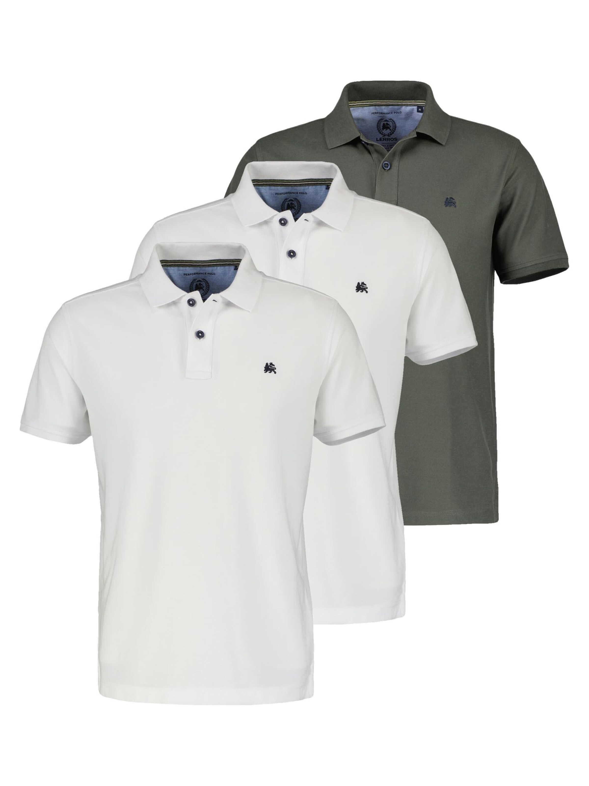 LERROS Shirt 'Basic' in Groen: voorkant