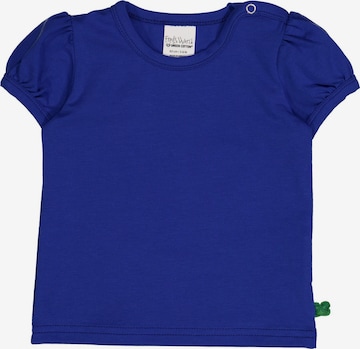 T-Shirt Fred's World by GREEN COTTON en bleu : devant