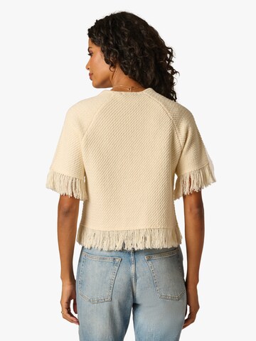 Adrianna Papell Pullover 'Fringe Raglan' in Gelb