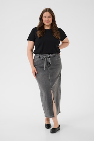 KAFFE CURVE Rok 'Ally' in Grijs