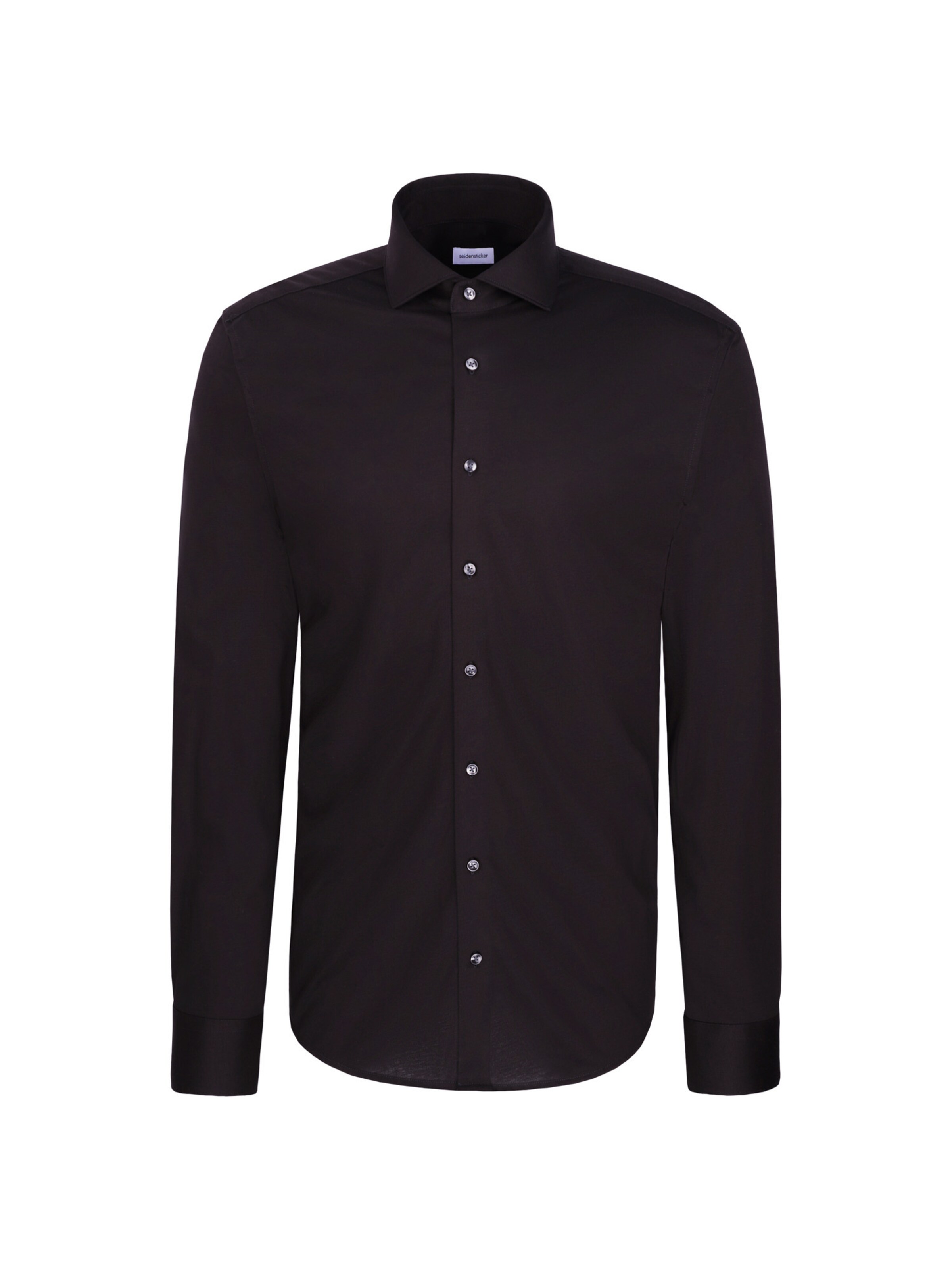 Coupe slim Chemise business SEIDENSTICKER en noir : devant
