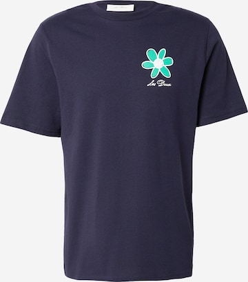 Les Deux - Camiseta 'Flower Basket' en azul: frente