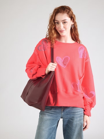 miss goodlife Sweatshirt 'Heart' in Pink: front