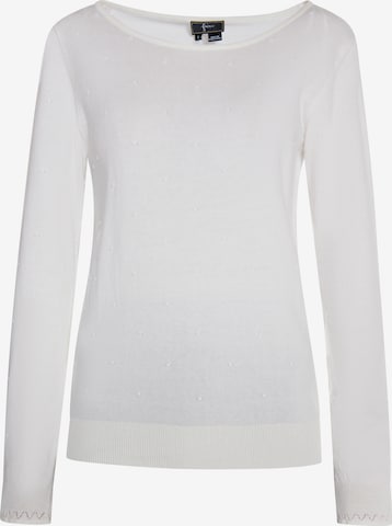 Pull-over 'Nascita' faina en blanc : devant