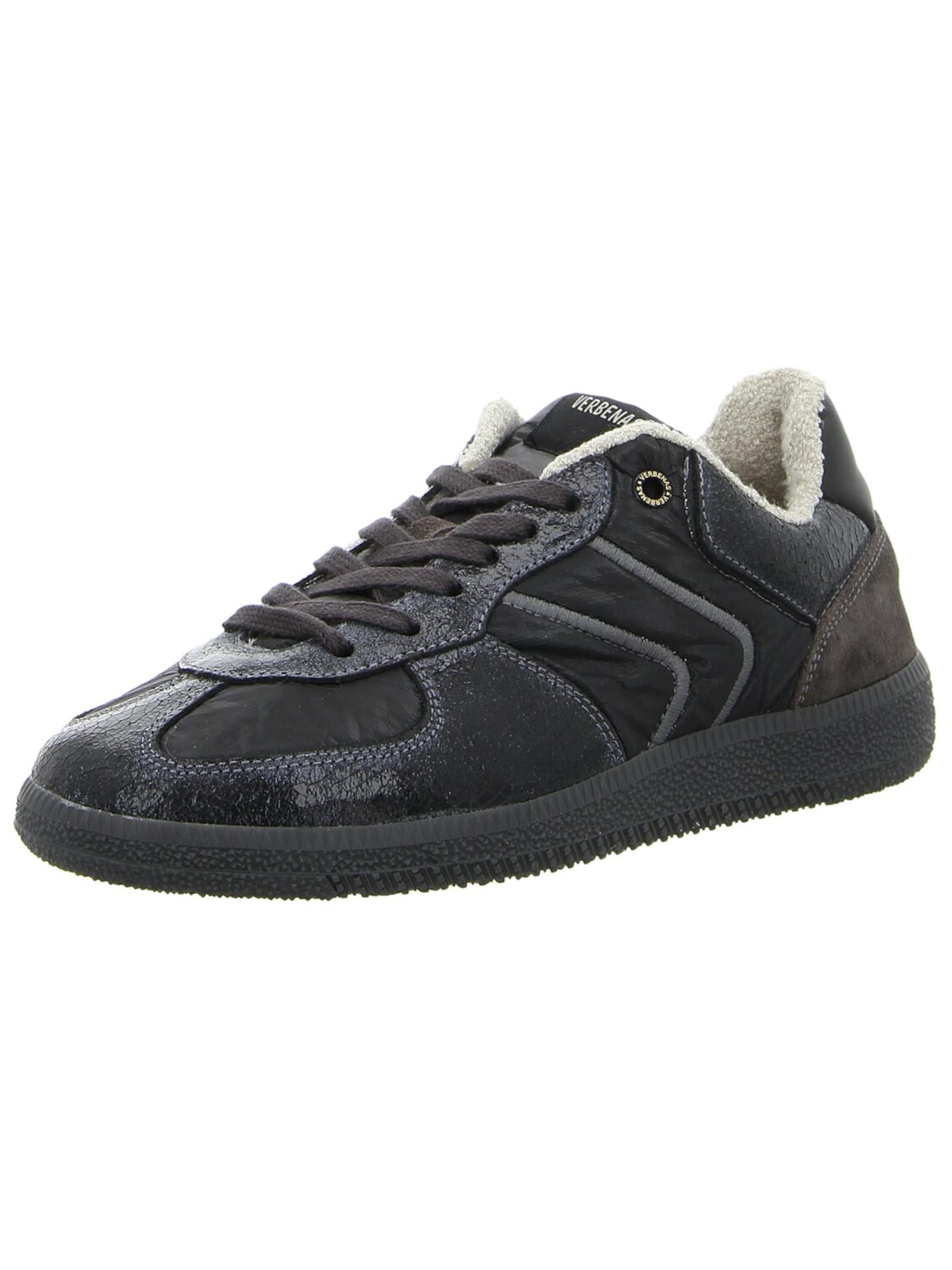 VERBENAS Athletic Lace-Up Shoes in Black: front