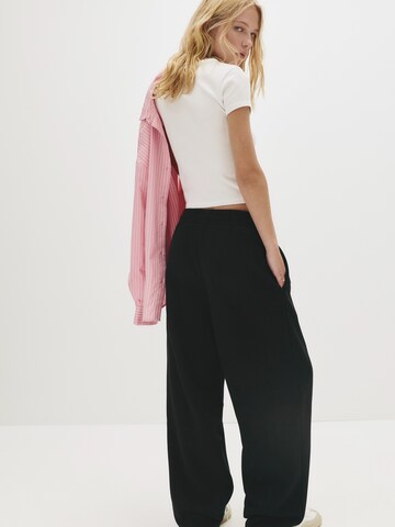 Pull&Bear Baggy Broek in Zwart