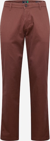 Coupe slim Pantalon chino Dockers en marron : devant