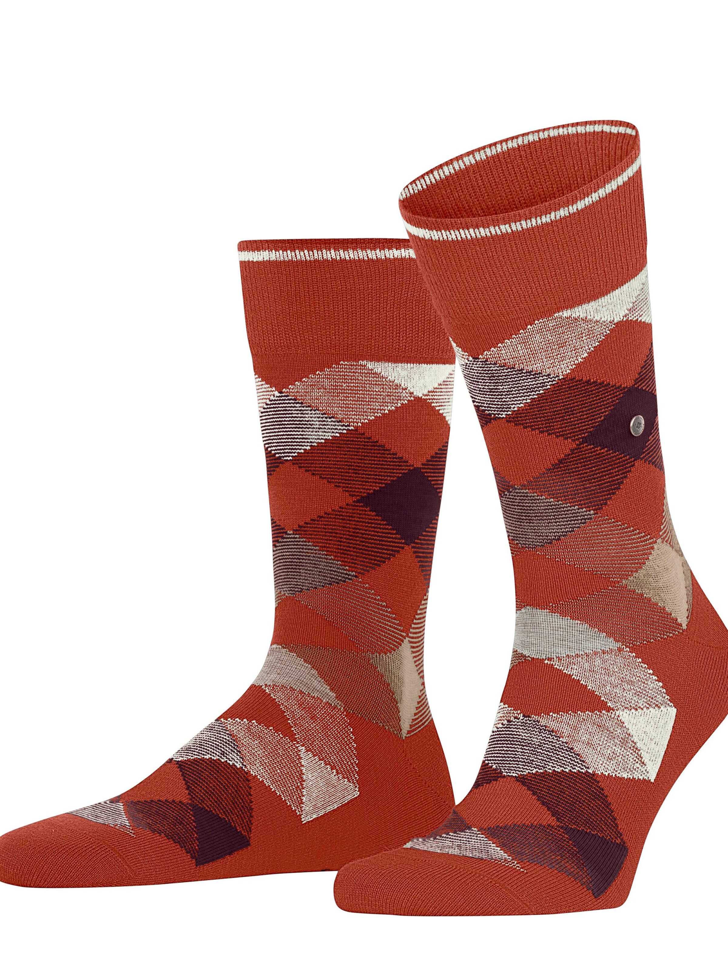 BURLINGTON Socks 'Newcastle' in Red: front